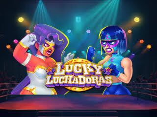 Il logo della slot Lucky Luchadoras
