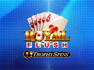Il logo della slot Royal Flush Trophy Spins