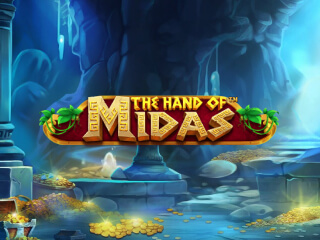 Il logo della slot The Hand of Midas