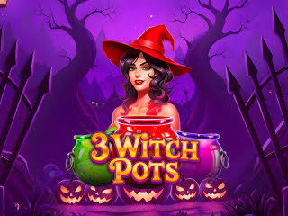 Il logo della slot 3 Witch Pots