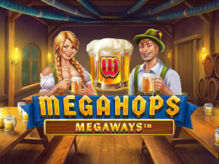 Il logo della slot Megahops Megaways
