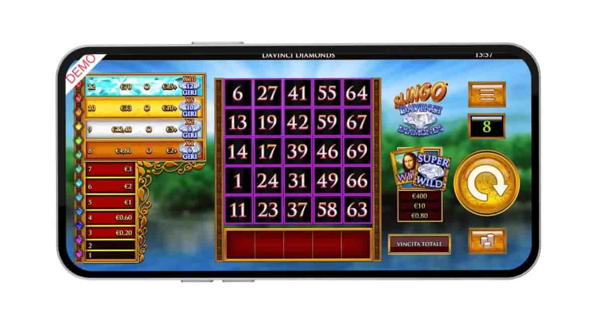 Slingo DaVinci Diamond mobile