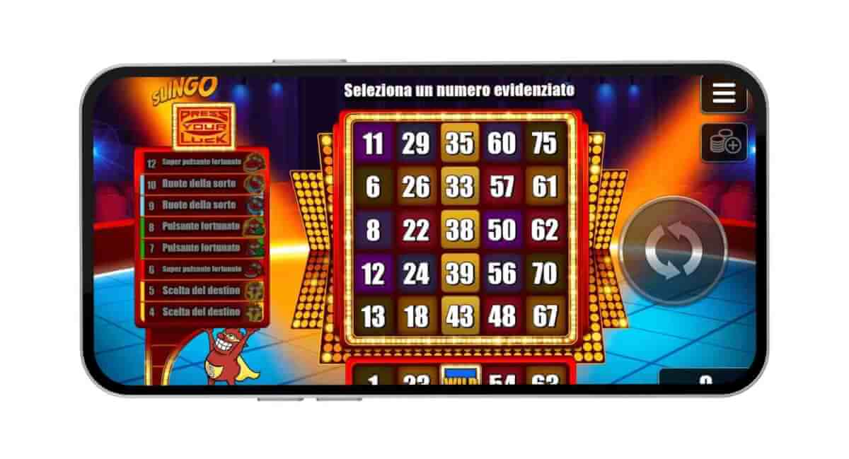 Slingo Press Your Luck mobile