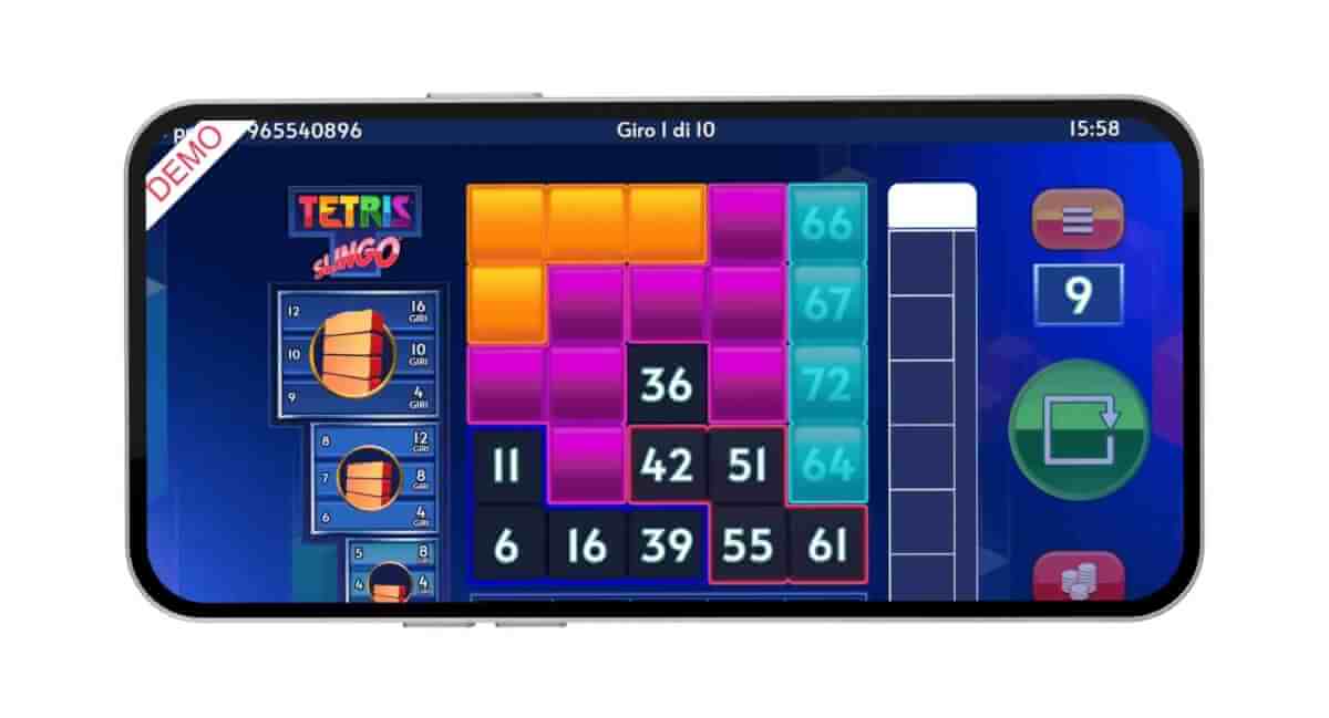 Slingo Tetris mobile