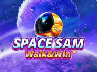 Il logo della slot Space Sam Walk & Win