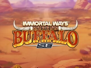Il logo della slot Immortal Ways Buffalo SE
