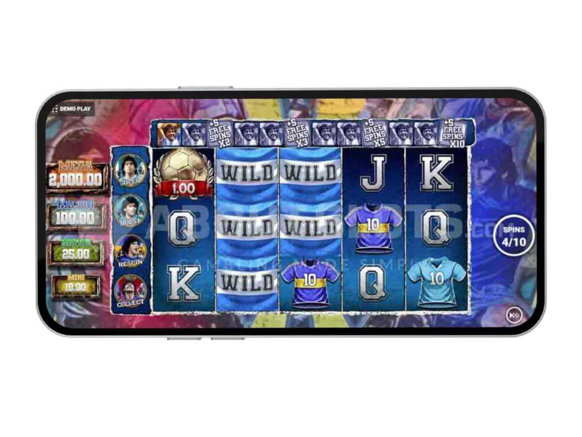 La slot mobile Maradona El Diez