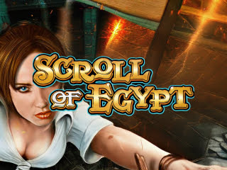Il logo della slot Scroll of Egypt