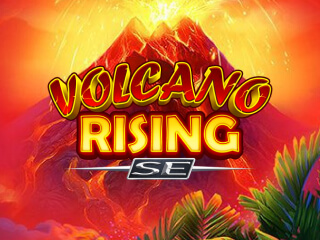 Il logo della slot Volcano Rising SE