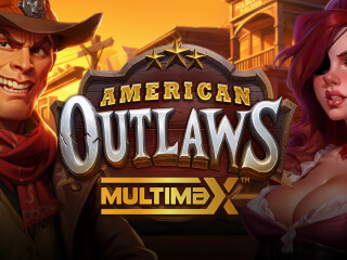 Il logo della slot American Outlaws Multimax