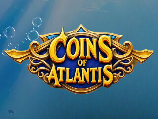 Il logo della slot Coins of Atlantis