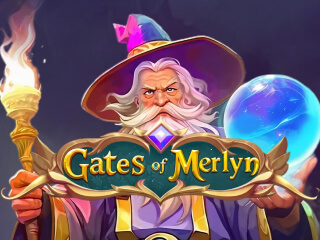 Il logo della slot Gates of Merlin