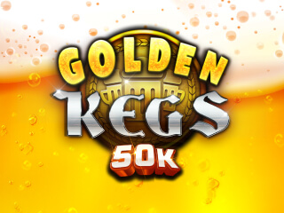 Il logo della slot Golden Kegs 50k