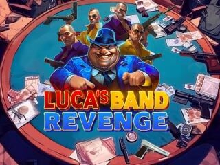 Il logo della slot Luca's Band Revenge