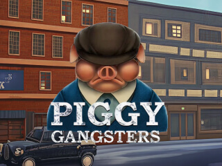 Il logo della slot Piggy Gamngsters