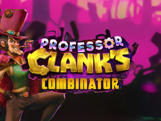 Il logo della slot Professor Clanks Combinator