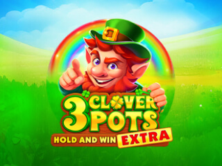 Il logo della slot 3 Clover Pots
