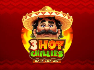 Il logo della slot 3 Hot Chillies