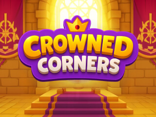 Il logo della slot Crowned Corners