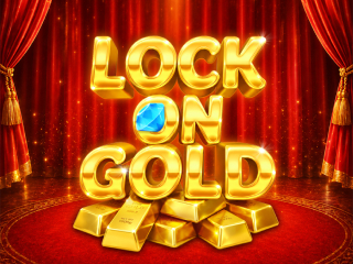 Il logo della slot Lock on Gold