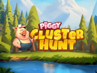 Il logo della slot Piggy Cluster Hunt