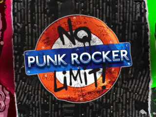 Il logo della slot Punk Rocker