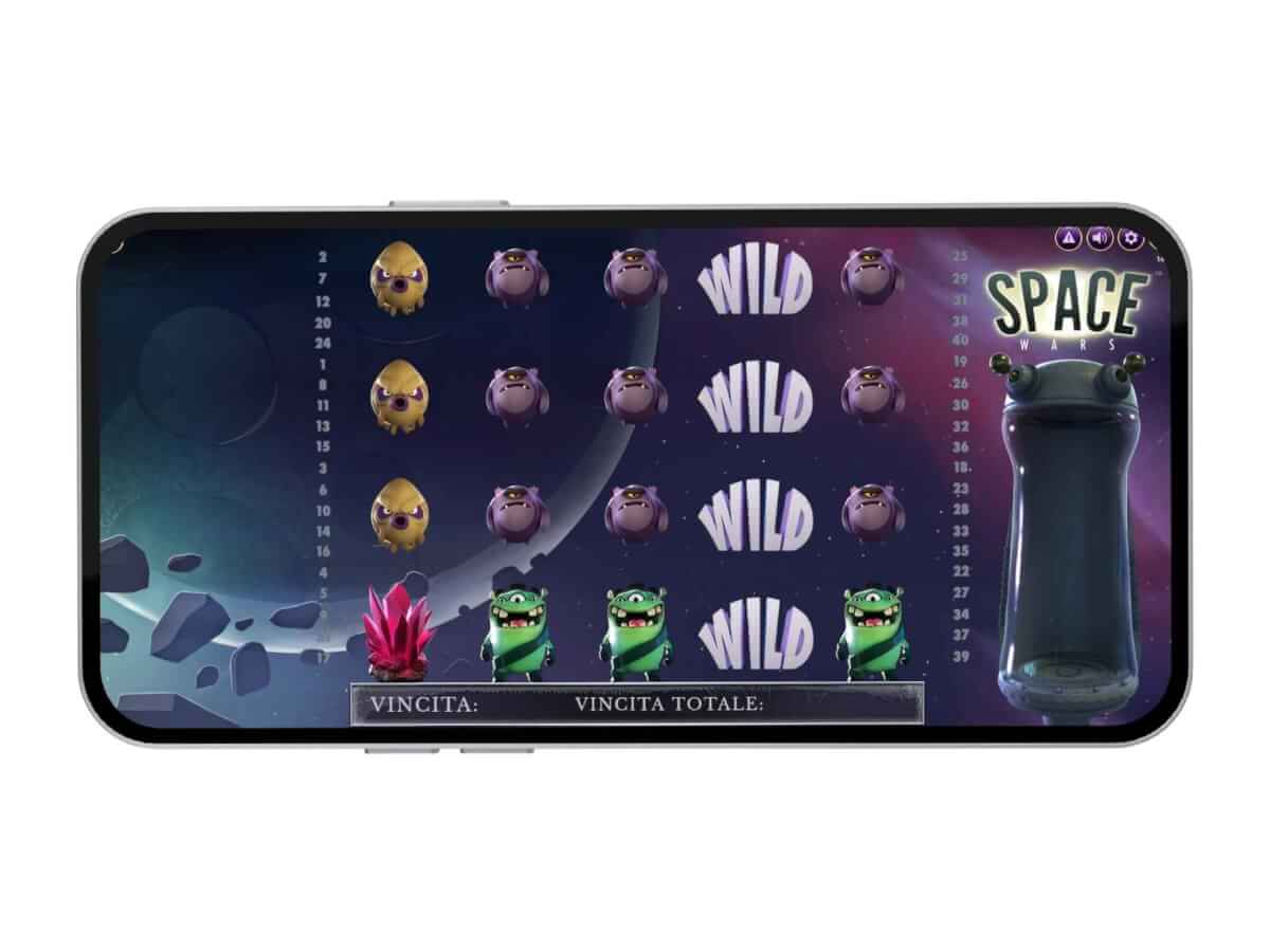La slot mobile Space Wars