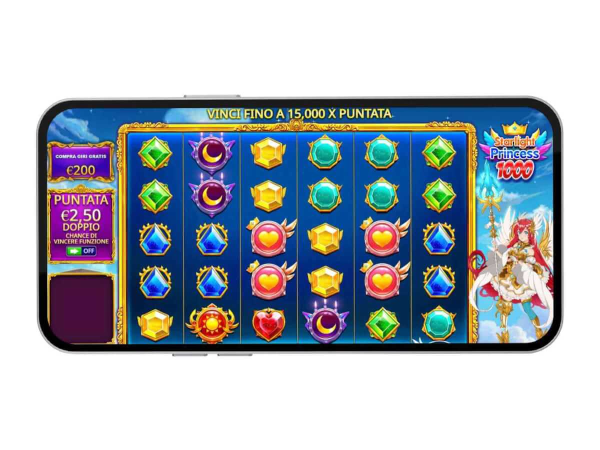 La slot mobile Starlight Princess 1000