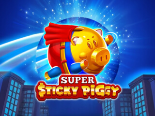 Il logo della slot Super Sticky Piggy