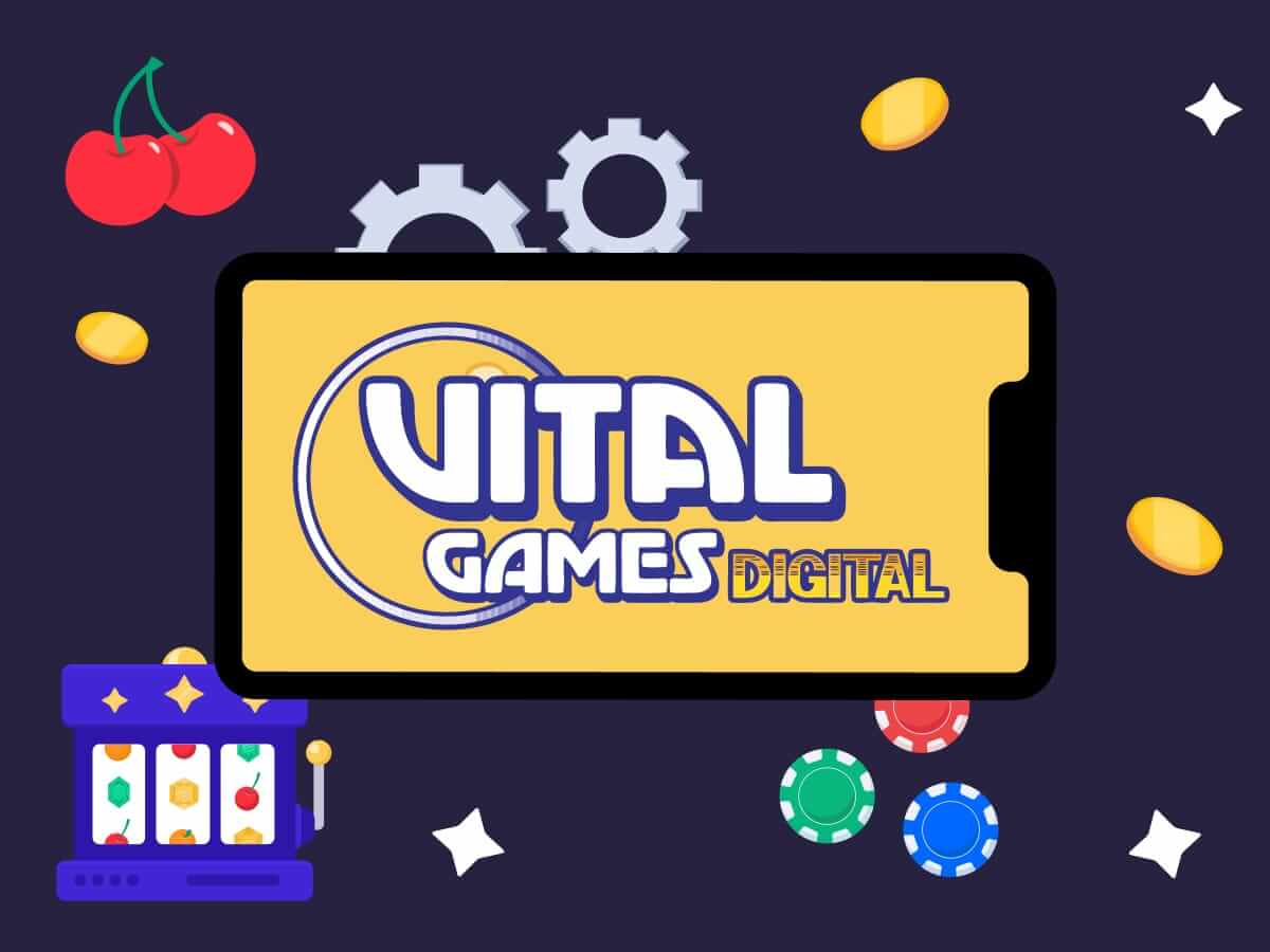 Il logo del software provider per casinò Vital Games
