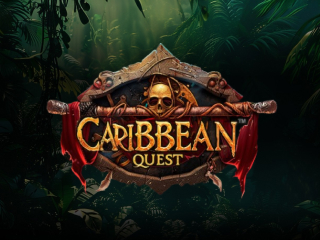 Il logo della slot Caribbean Quest