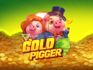 Il logo della slot Gold Pigger