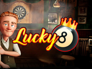 Il logo della slot Lucky 8