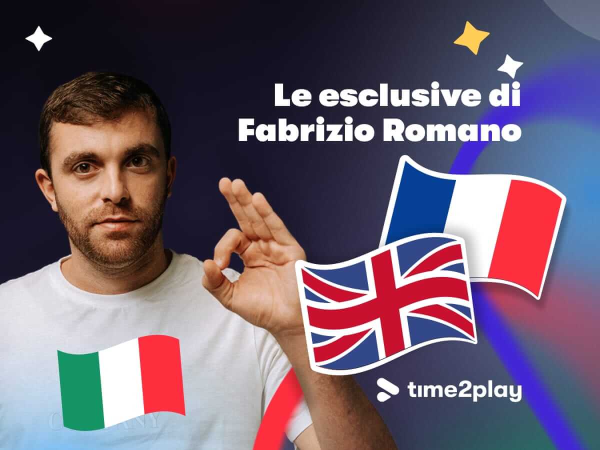 Fabrizio Romano e le bandiere di Regno Unito e Francia