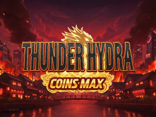Il logo della slot Thunder Hydra Coins Max
