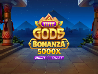 Il logo della slot 3 Tiny Gods Bonanza