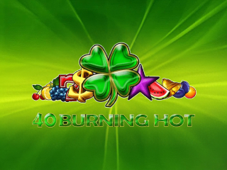 Il logo della slot 40 Burning Hot