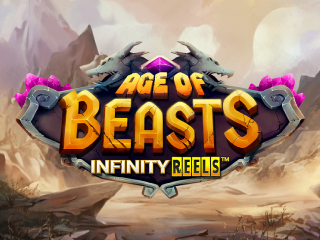 Il logo della slot Age of Beasts Infinity Reels
