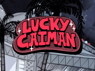 Il logo della slot Lucky Caiman