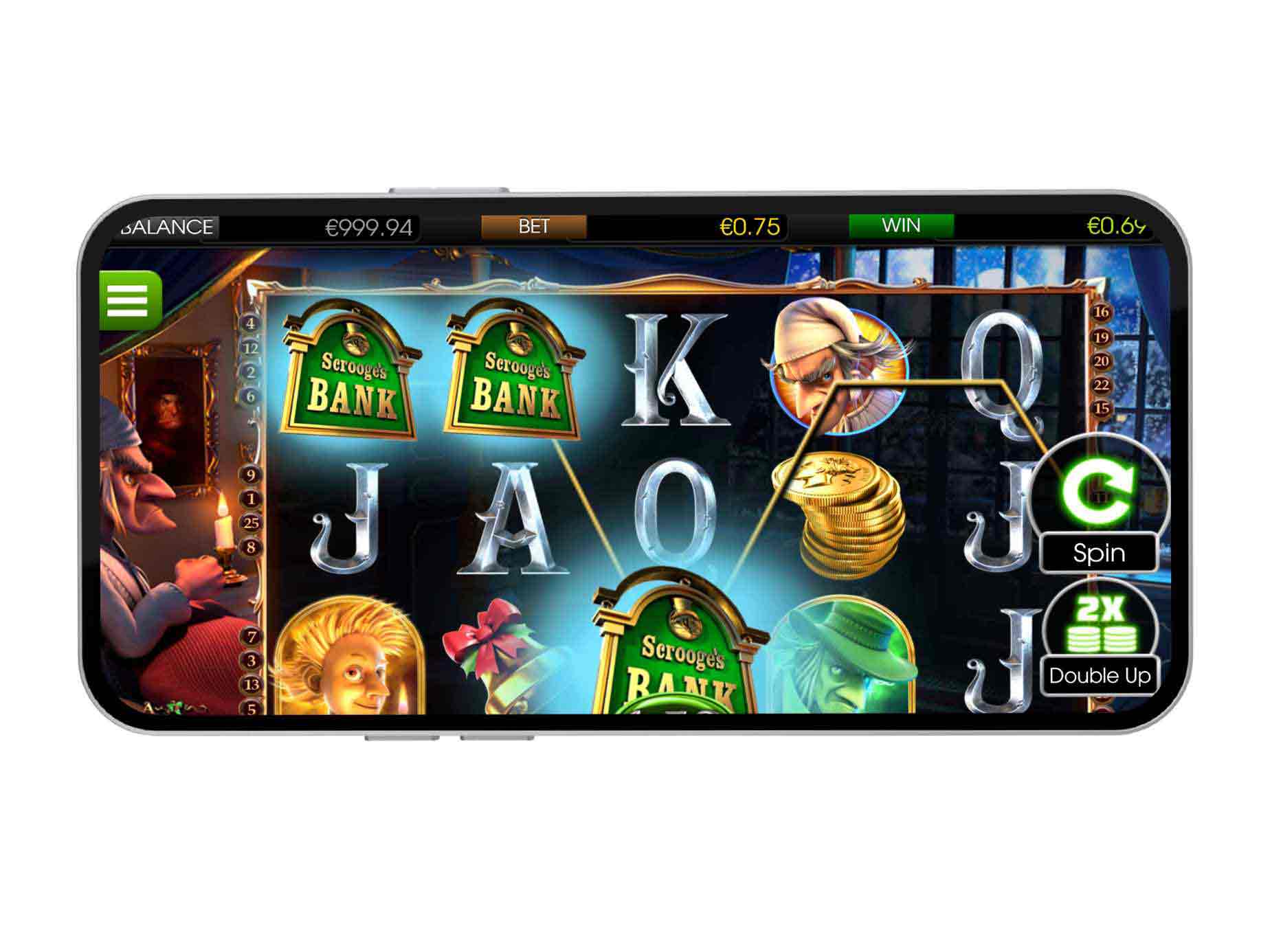La slot mobile A Christmas Carol