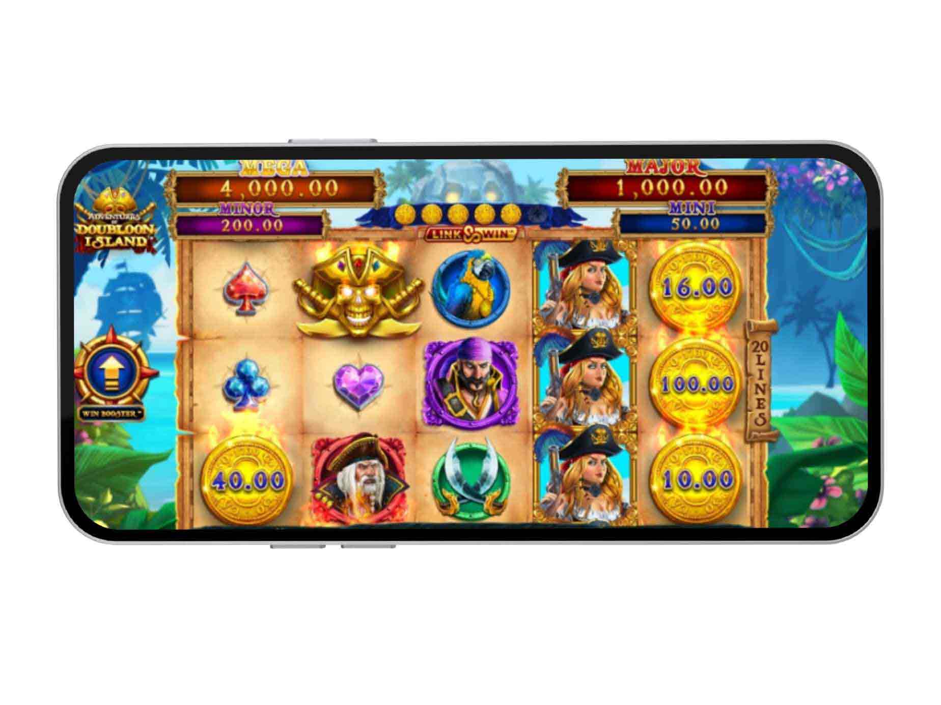 La slot mobile Adventures of Doubloon Island