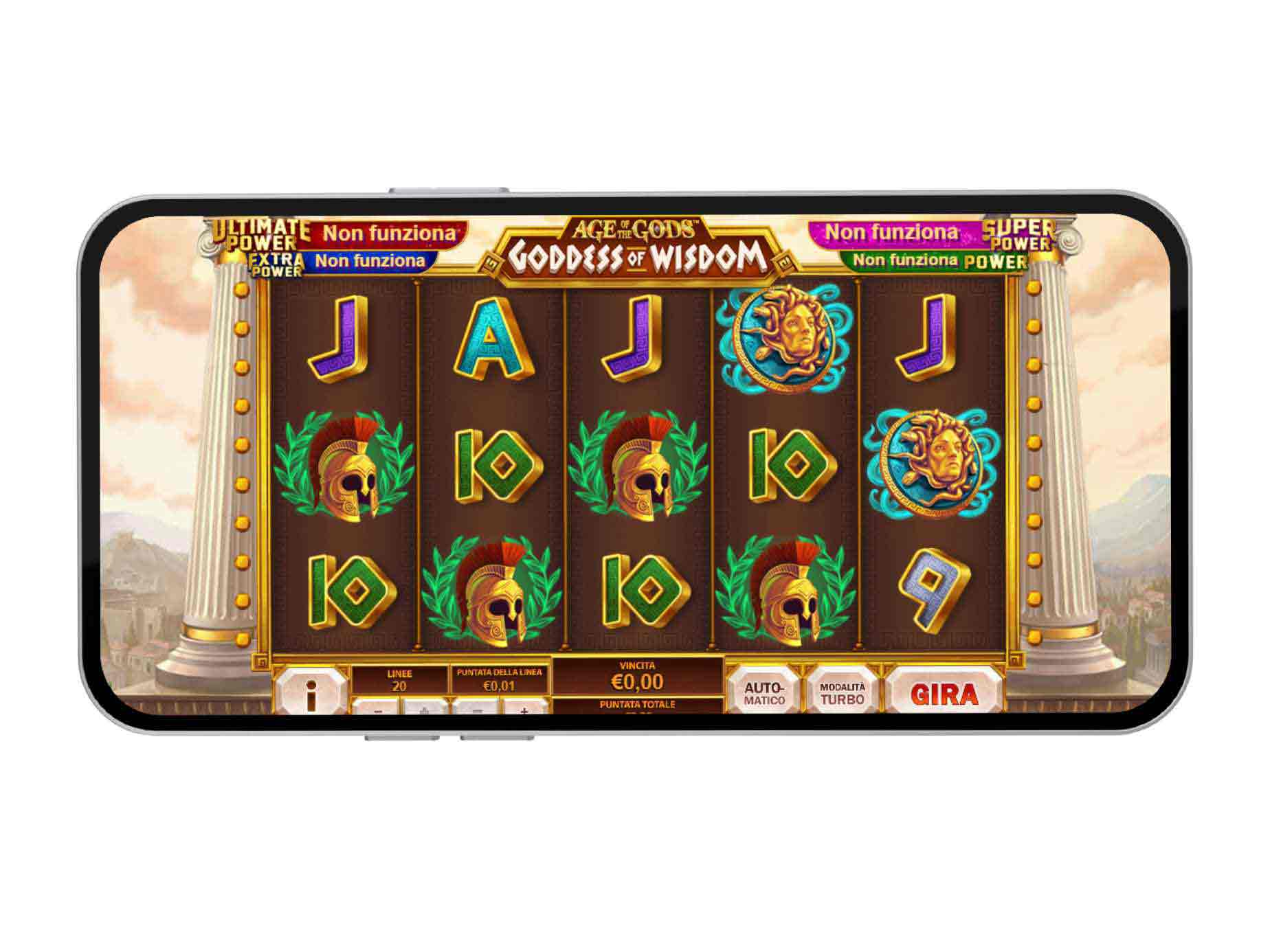 La slot mobile Age of the Gods: Goddess of Wisdom