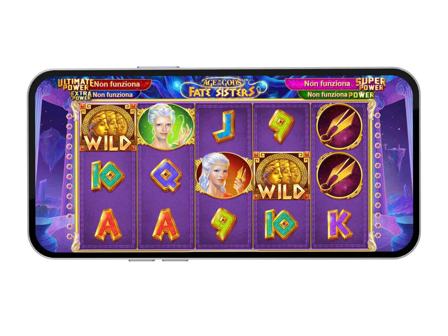 La slot mobile Age of the Gods: Fate Sisters