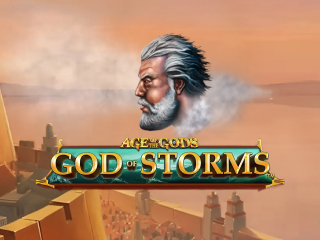 Il logo della slot Age of the Gods: God of Storms