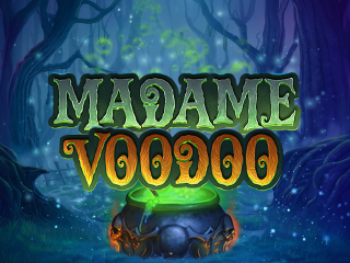 Il logo della slot Madame Voodoo