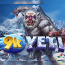 9k Yeti Logo mit einem boesen Yeti