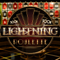 Lightning Roulette Schriftzug mit Zahlenwand