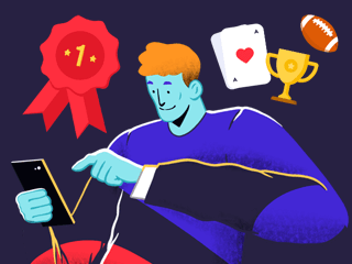 Bestes Online Casino Illustration