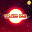Blazing Star Schriftzug vor einem Feuerball