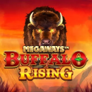 Buffalo Rising Megaways Schriftzug mit einem Büffel